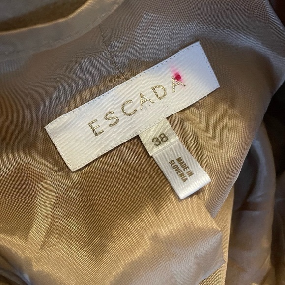 Escada Blazer Jacket Camel Coloured Size 38 - Picture 2 of 5